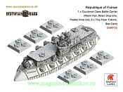 Республика Франции - Авианосец класса Курон, 1:1200, Dystopian Wars. Wargames (игровая миниатюра) - фото