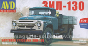 Сборная модель из пластика Сборная модель ЗИЛ-130 бортовой 1:72, Start Scale Models - фото