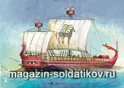 Сборная модель из пластика Карфагенский корабль (1/72) Звезда - фото