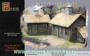Солдатики из пластика Русские крестьянские домики, 1:72, Pegasus - фото