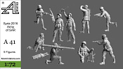 Сборные фигуры из смолы Сирийская армия, 1:72, Alex miniatures - фото