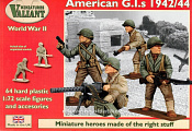 Солдатики из пластика American GIs 1942/44, 1:72, Valiant Miniatures - фото