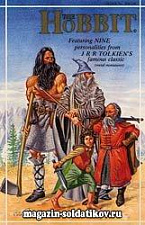 Фигурки из металла Хоббит (9 персонажей книги), набор металлических фигурок, 32 мм, Mithril - фото
