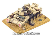 Destroyed Crusader III (15 мм) Flames of war. Аксессуары - фото