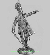 Миниатюра из олова Сержант-майор шотландского 92-го полка Гордона, 1815 г., 54 мм, Россия - фото
