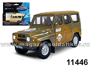 Масштабная модель в сборе и окраске Машина УАЗ-31514 ВДВ (с капотом) 1:36 Autotime - фото