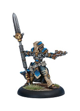 Сборная миниатюра из металла PIP 31001 Cygnar Warcaster Captain Victoria Haley BLI Warmachine - фото