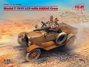 Сборная модель из пластика Model T 1917 LCP с экипажем ANZAC (1/35) ICM - фото