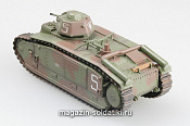 Масштабная модель в сборе и окраске Танк B-1bis, Франция, s/n 323 VAR, июнь 1940г. (1:72) Easy Model - фото