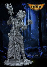 Сборная миниатюра из смолы Sorceress, First Legion - фото
