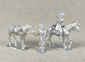 Сборные фигуры из металла Казаки в дозоре (2 фигурки), 28 мм, Figures from Leon - фото