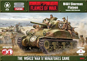 Сборная модель из пластика M4A1 Sherman Platoon (15мм) Flames of War - фото