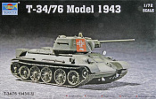 Сборная модель из пластика Танк Т - 34/76 мод. 1943г. 1:72 Трумпетер - фото