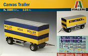 Сборная модель из пластика ИТ Canvas Trailer (1/24) Italeri - фото