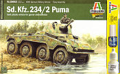 Сборная модель из пластика 15653 ИТ ВМВ. Бронемашина Sd.Kfz.234/2, 28 мм, Italeri - фото