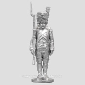 Сборная миниатюра из металла Сержант-гренадёр, на плечо. Франция, 1807-1812 гг, 28 мм, Аванпост - фото