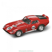 Масштабная модель в сборе и окраске «Shelby Cobra Daytona Coupe» 1965 г., 1/43 Yat Ming - фото
