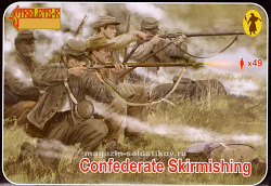 Солдатики из пластика Confederates Skirmishing(1/72) Strelets (158(б/б)) (158(б/б))