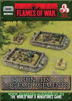 Gun Pits - Log Emplacements Flames of War (BB119) (BB119)