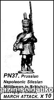 Фигурки из металла PN 37 Ландвер с пиками,стоит (28 мм) Foundry (PN-37) (PN-37)