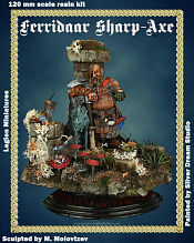 Сборная миниатюра из смолы Ferridaar Sharp-Axe 120 mm, Legion Miniatures - фото