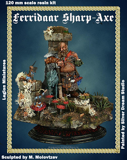 Сборная миниатюра из смолы Ferridaar Sharp-Axe 120 mm, Legion Miniatures (LM120-010) (LM120-010)