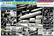 Сборная модель из пластика Д Авианосец USS Independence CVL-22 (1/350) Dragon - фото