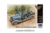 Сборная модель из пластика Where are the damned roads? (1/35) Master Box - фото