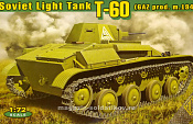 Сборная модель из пластика Танк Т-60 производства завода ГАЗ (мод. 1942) АСЕ (1/72) - фото