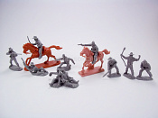 Солдатики из пластика “ACW” – ARTILLERY – CAVALRY (Gray) 10 in 10, 1:32, TSSD - фото