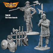 The Town Guards - 2 Figures Plus Weapons Rack В СБОРЕ, First Legion - фото