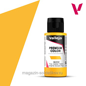 Краска акрил-уретановая Vallejo Premium, Золотистая флуоресцентная 60 мл, Vallejo Premium - фото