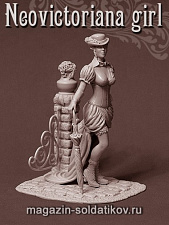 Сборная миниатюра из смолы Neovictoriana, 54 мм,Taurus miniatures - фото
