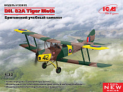 Сборная модель из пластика DH. 82A Tiger Moth, Британский учебный самоле 1/32, ICM - фото