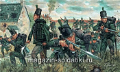 Солдатики из пластика ИТ Набор солдатиков «Британский 95-й стрелковый полк "Green Jackets" (Наполеон. войны)» (1/72) - фото