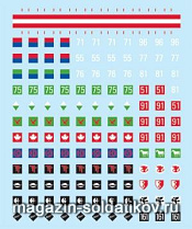 Сборная модель из пластика British Commonwealth Decals (15 мм) Flames of war - фото