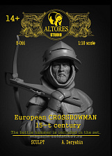 Бюст из смолы Европейский арбалетчик, 1:10, Altores Studio - фото