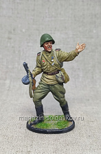 Гвардии рядовой Красной Армии,1943-45 гг., 54мм, Красный фронт, 54 мм - фото