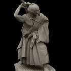 Сборная миниатюра из смолы Samurai 12-14 th, 54 mm Medieval Forge Miniatures (B-54-031) (B-54-031)