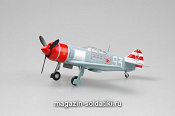 Масштабная модель в сборе и окраске Самолёт Ла-7 белый №93 Долгушин 1:72 Easy Model - фото