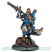 Сборные фигуры из металла PIP 31034 Cygnar Epic Warcaster Lord Commander Styker BLI Warmachine - фото