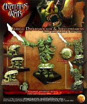 Сборная миниатюра из металла Aow42 Skrigg Dwarfmocker BLI, 28 мм, Avatars of war - фото