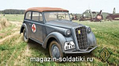 Сборная модель из пластика Olympia (кабриолет) штабной автомобиль, мод. 1937г. АСЕ (1/72) - фото