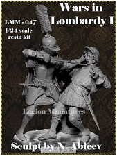 Сборная миниатюра из смолы Wars in Lombardy I, 75 мм, Legion Miniatures - фото