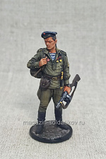 Миниатюра из олова Морской пехотинец с автоматом 1943-45 гг., 54 мм, Студия Большой полк - фото