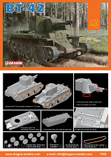Сборная модель из пластика Д БT-42 (1:72) Dragon - фото