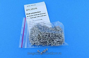 End connectors (w. solid pins) for tracks VVSS M4 Sherman, 1/35 MasterClub - фото