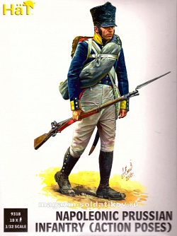 Солдатики из пластика Prussian Infantry Action Poses (1:32), Hat (9318) (9318)