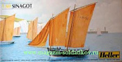 Сборная модель из пластика Корабль Sinagot, 1:60, Heller - фото