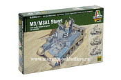 Сборная модель из пластика ИТ M3/M3A1 STUART , 28 мм, Italeri - фото